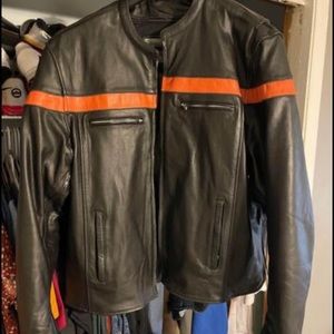 4XL Unik leather motorcycle jacket